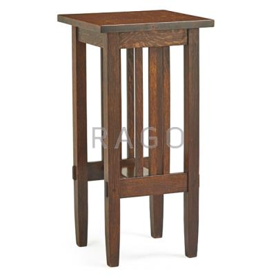 Appraisal: STICKLEY BROTHERS Tall plant stand Grand Rapids MI ca Quaint