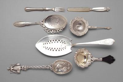 Appraisal: pieces Continental silver flatware marks for Norway Holland Austria and