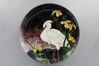 Appraisal: Theodore Deck Monumental Artist Signed Plate Porcelain Charger Signed Ernest