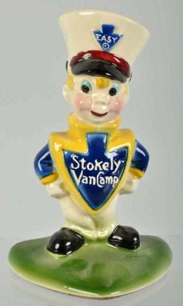 Appraisal: Ceramic Stokely VanCamp Company E-Z Statue Description s Condition Excellent