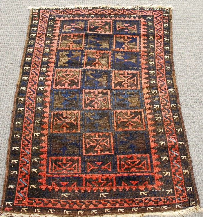 Appraisal: Baluch Rug Northwest Persia th century ft in x ft