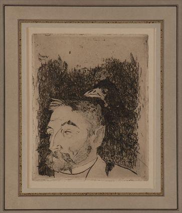 Appraisal: AFTER PAUL GAUGIN PORTRAIT OF STEPHAN MALLARM Etching on paper