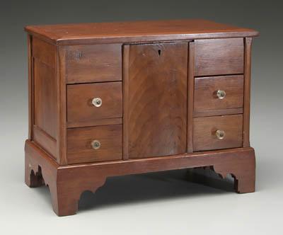 Appraisal: American Federal spice cabinet figured cherry with poplar and cedar