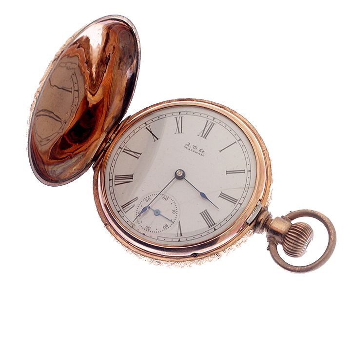 Appraisal: Multi-color Waltham Hunting Case Pocket watch Probably gold filled but