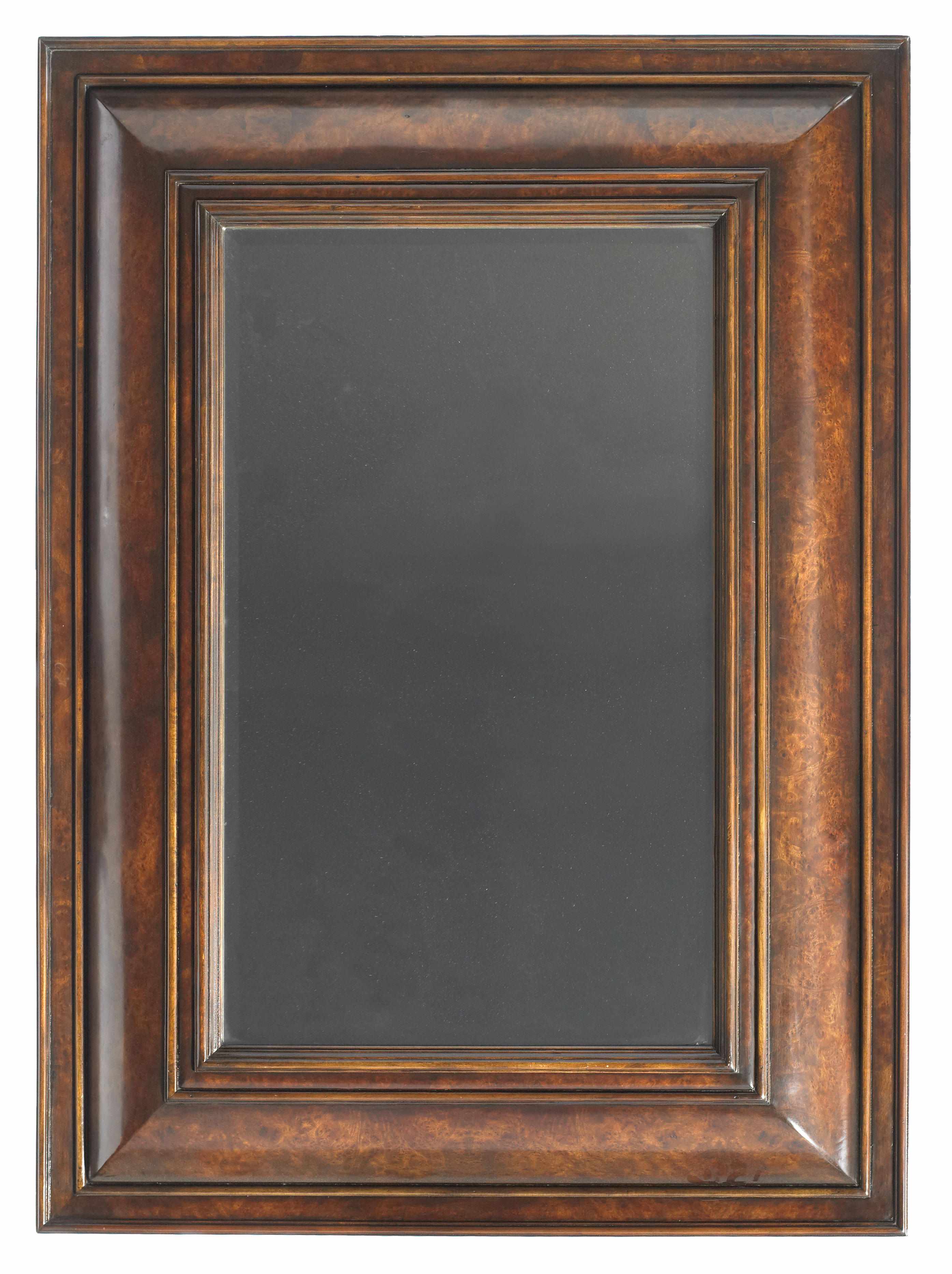 Appraisal: A William and Mary style figured walnut cushion framed mirror