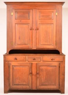 Appraisal: Rare Lancaster Co PA Federal Dutch Cupboard Rare Lancaster County