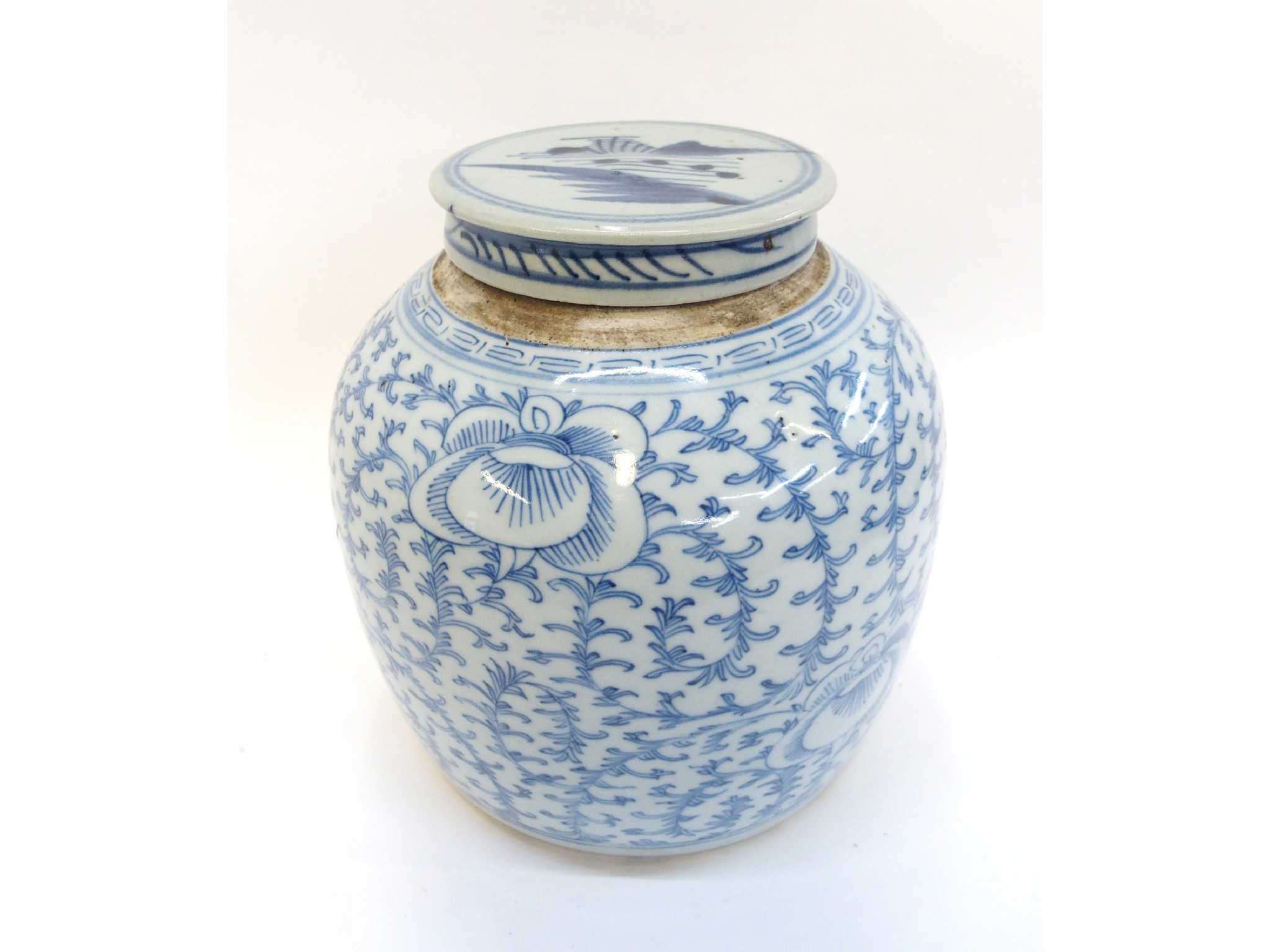 Appraisal: Chinese blue and white ginger jar