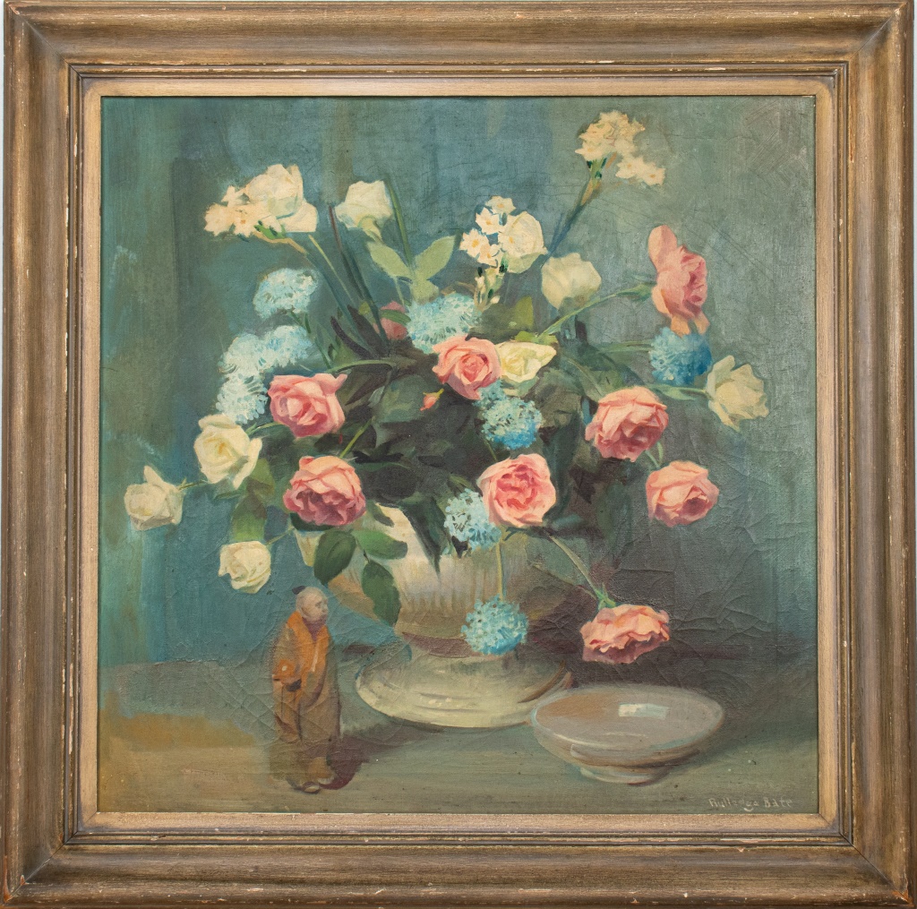 Appraisal: RUTLEDGE BATE STILL LIFE OIL ON CANVAS Rutledge Bate American