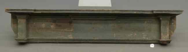 Appraisal: th c fireplace mantle top in old green paint ''