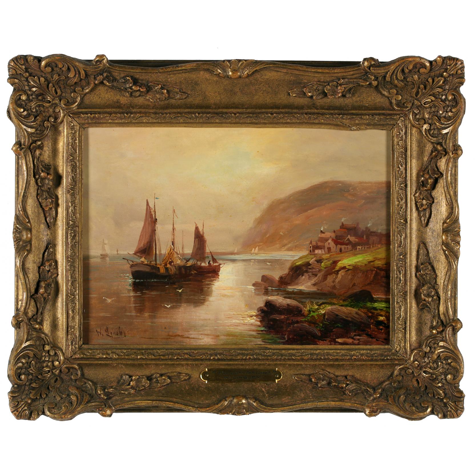 Appraisal: Walter Linsley Meegan Br - The Cornish Coast oil on