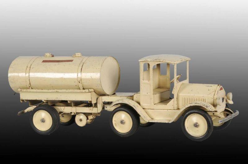 Appraisal: Pressed Steel Sturditoy Dairy Co two-piece Truck Description American Circa