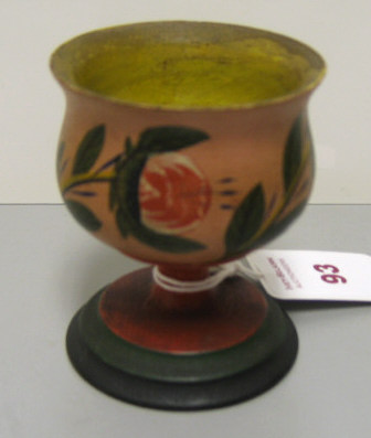 Appraisal: LEHNWARE CUP A late th century turned wood cup by