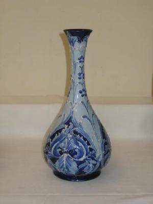 Appraisal: A MACINTYRE FLORIAN WARE POTTERY VASE of extended gourd form