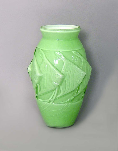 Appraisal: Whitten vase h together with an unmarked vase h and