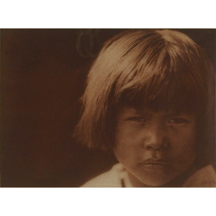 Appraisal: Edward Sheriff Curtis photogravure A Comanche Girl margin stamped with