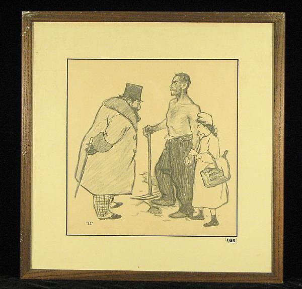 Appraisal: Theophile Steinlen Untitled Lithograph signed in pencil and annotated 'No