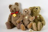 Appraisal: TEDDY BEARS - Lot of three to H Steiff teddy