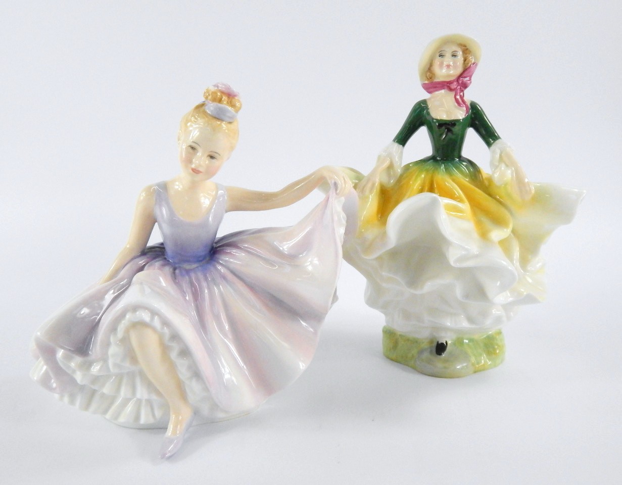 Appraisal: Two Royal Doulton figures of Becky HN and Dancing Years