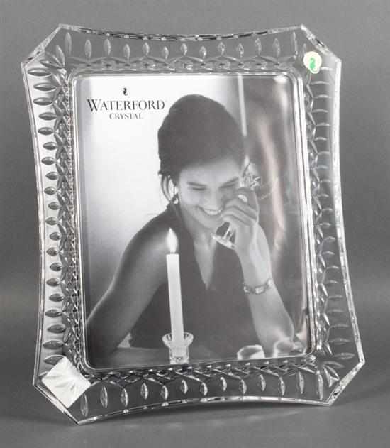 Appraisal: Waterford crystal easel-back picture frame in H in W Estimate