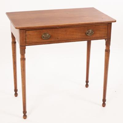 Appraisal: An early th Century mahogany table fitted a drawer on