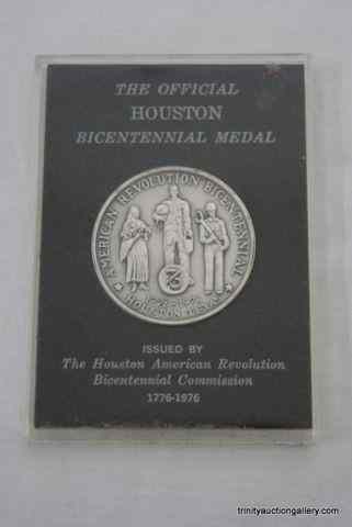 Appraisal: Silver Houston Bicentennial Medal CoinThis is a Limited Edition of