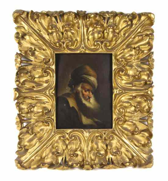 Appraisal: Continental School th century Portrait of a Bearded Gentleman oil