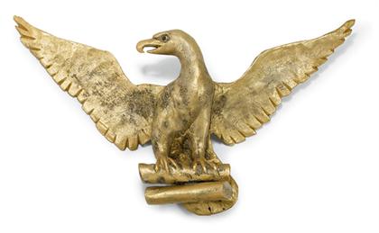 Appraisal: Carved and gilded eagle late th century