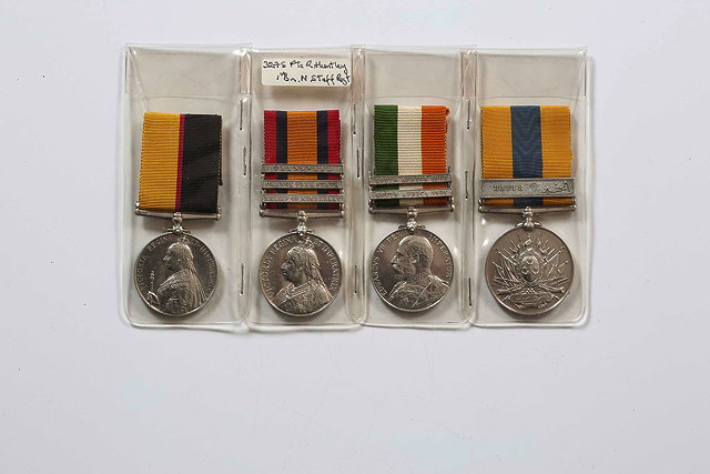 Appraisal: A GROUP OF FOUR CAMPAIGN MEDALS relating to Private R