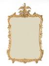 Appraisal: MIRROR - th c decorative Rococo style wall mirror Bird