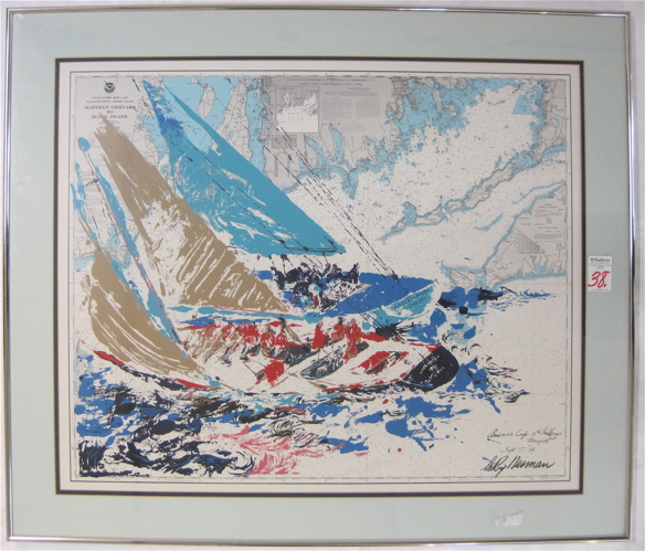 Appraisal: LEROY NEIMAN COLOR LITHOGRAPH American born A copy of his