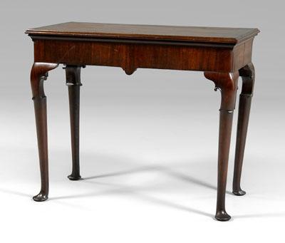 Appraisal: Irish Queen Anne pier table mahogany and mahogany veneers with