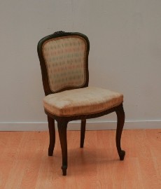 Appraisal: A Louis XV painted beechwood and upholstered dining chair