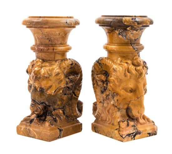 Appraisal: Sale Lot A Pair of Continental Marble Urns th century