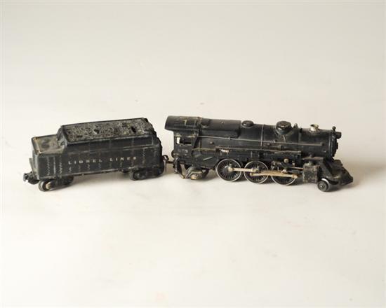 Appraisal: Lionel O gauge Steam Engine with WX Tender no boxes