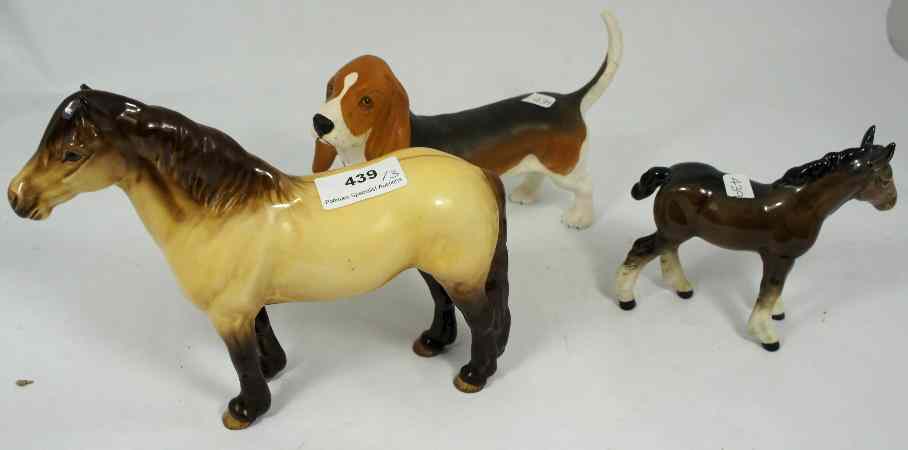 Appraisal: Beswick Highland Pony Model damaged chip to ear Foal and