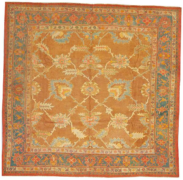 Appraisal: An Oushak carpet West Anatolia late th century size approximately