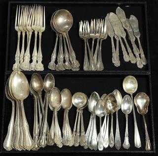 Appraisal: American sterling flatware group troy oz lot of American sterling