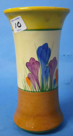 Appraisal: Clarice Cliffe Vase decorated in the Iris designheight cm hairline