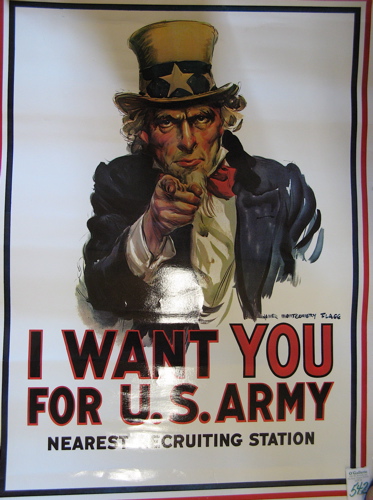 Appraisal: WORLD WAR II COLOR POSTER after the original by James