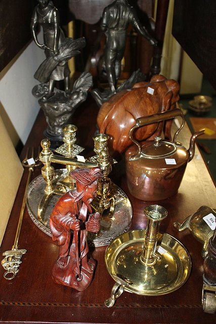 Appraisal: A LARGE COLLECTION OF MISCELLANEOUS COPPER AND BRASSWARE including a