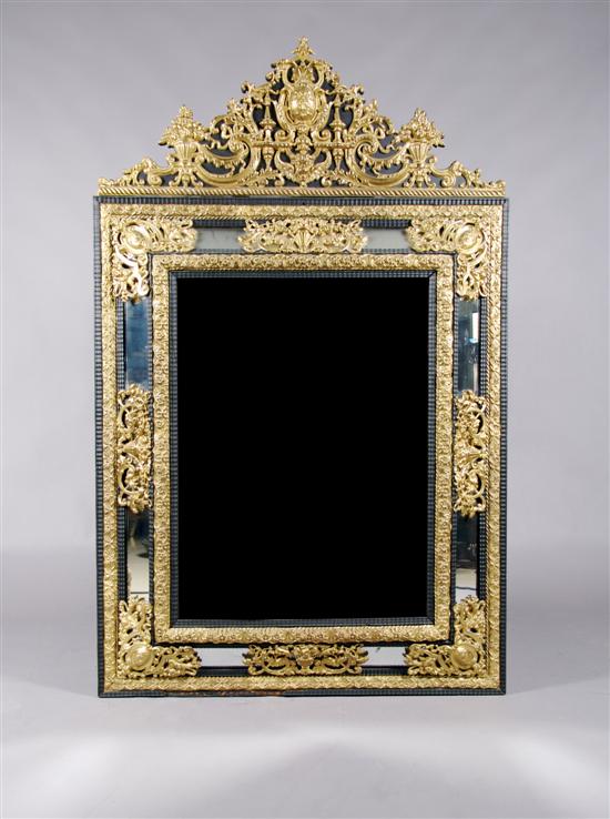 Appraisal: A Dutch Baroque Style Giltwood Mirror Height x width inches