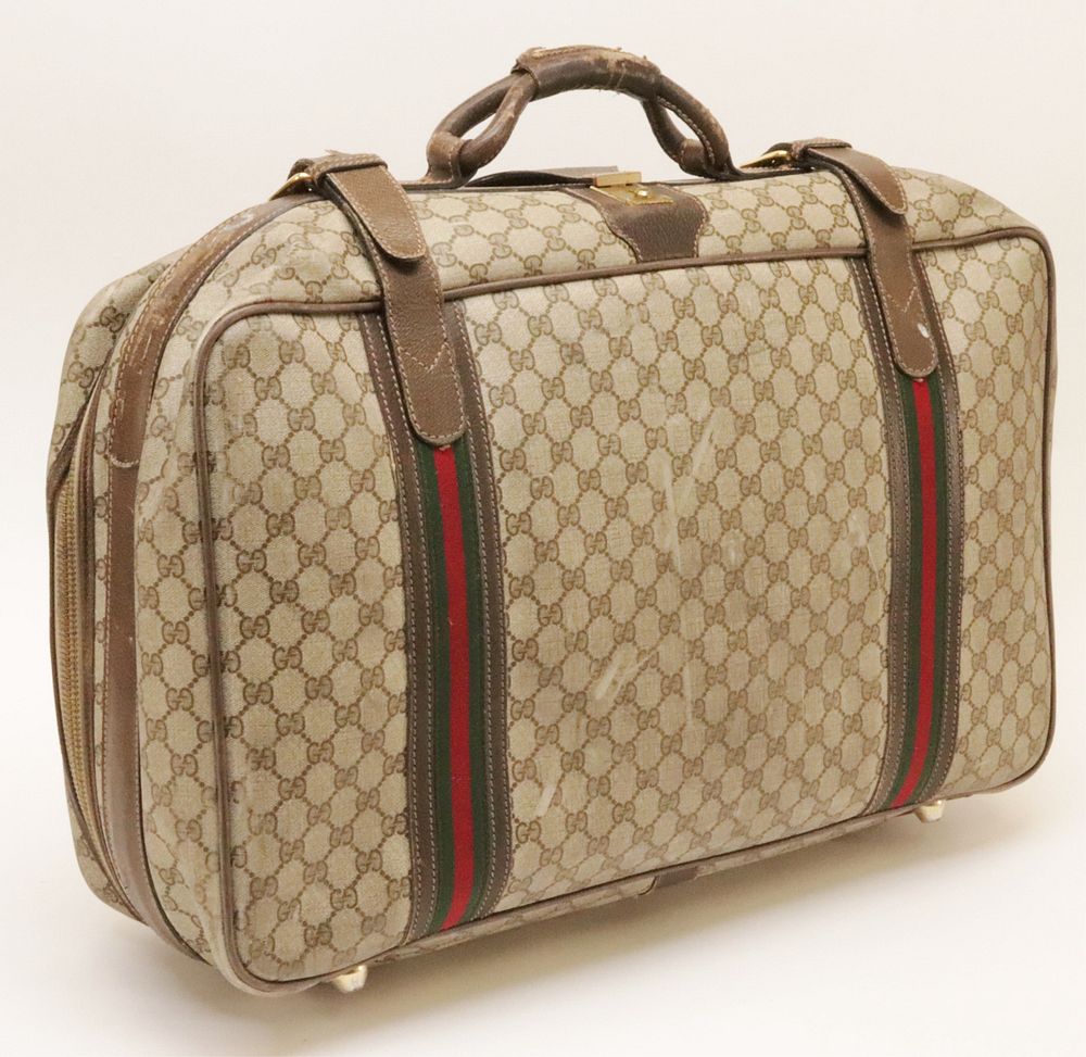 Appraisal: Vintage Gucci Ophidia Luggage Bag A vintage Gucci Ophidia luggage