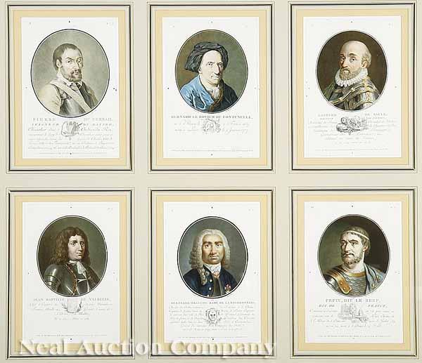 Appraisal: A Collection of Thirty Antique French Portraits of Royalty engraved