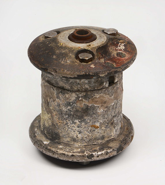 Appraisal: AN OLD ALUMINIUM WHEEL HUB reputedly originally the back wheel