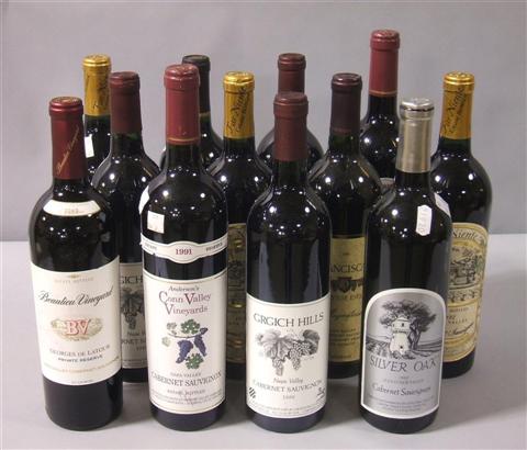 Appraisal: NAPA VALLEY CABERNET SAUVIGNON Twelve bottles including Joseph Phelps Silver