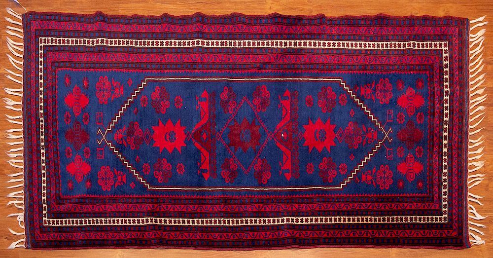 Appraisal: Turkish Yagcibedir Rug x hand knotted wool foundation Condition Appears