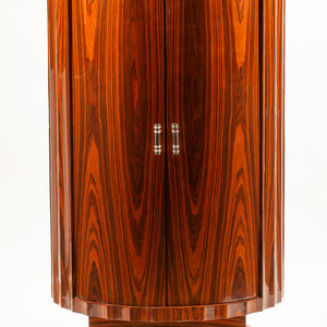 Appraisal: An Art Deco Style Rosewood Cabinet th Century Height x