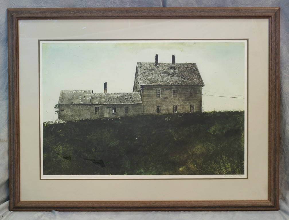 Appraisal: Andrew Wyeth American - Olson House pencil signed and numbered