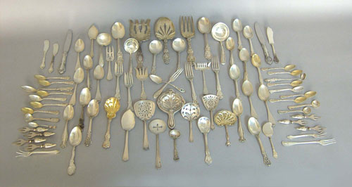 Appraisal: Group of sterling silver flatware approx troy oz