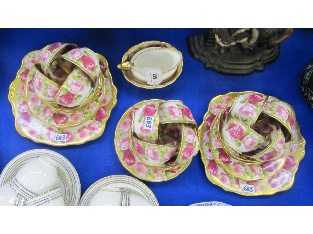 Appraisal: Royal Albert rose decorated twelve setting teaset